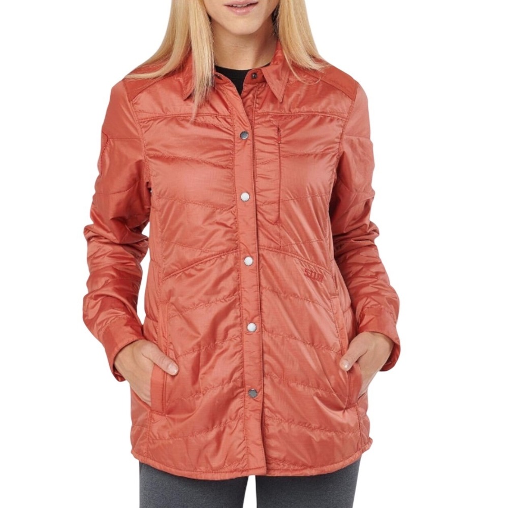 5.11 Tactical Womens Peninsula Insulator‎ Jacket Rosewood Orange Quilted Small
